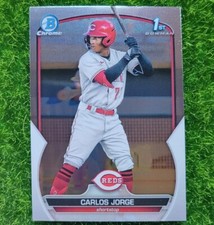 Carlos Jorge 2023 Bowman Chrome Base 1st Bowman Cincinnati Reds