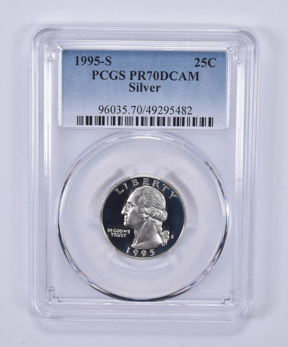 1995-S ワシントン クォーター 銀貨 PCGS PR70 DCAM TKs COIN様専用1995年25セント銀貨☆PR70DCAM - メルカリ