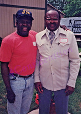 Instantáneas de boxeo luchadores Emile Griffith y Kid Gavilan (papel Agfa trasero) N3A