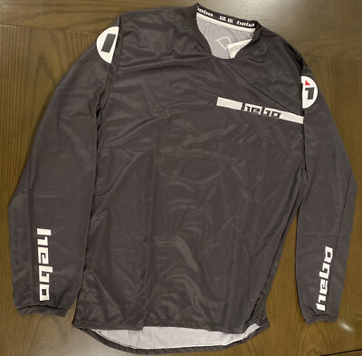 Hebo Motorcycle Tech Shirt Long Sleeve. Size XXL, Black. HE2158XXLN
