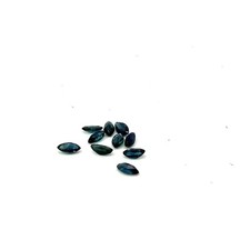 0.09ct Loose Marquise Cut Genuine Dark Blue Sapphire Gemstone 4 x 2mm