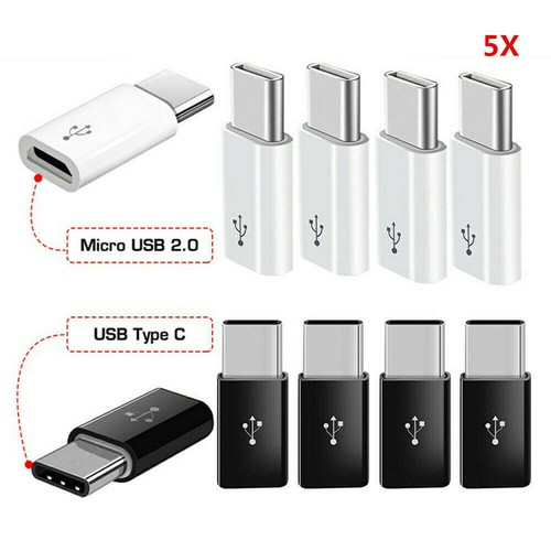 Female Male Type-C Connector Charging Cable Converter Android Micro USB Adapter - Picture 5 of 10