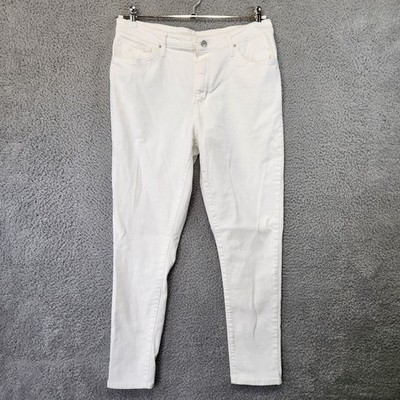 Levis 721 High Rise Skinny Jeans Women 33 (Fits 33x29) White Streetwear Casual