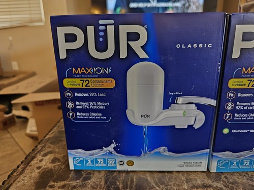 2 - PUR Maxion Classic Faucet Filtration System White FM3333B PFM150W New In Box - Picture 3 of 3
