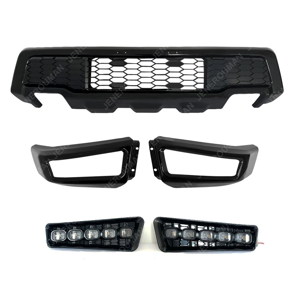 Steel Front Bumper Raptor Look With DRL LED Lights For 2009-2014 Ford F150 F-150 Foto 4 de 4