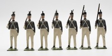 Britains 7 Vintage Lead Soldiers from Set 299 West Point Cadets