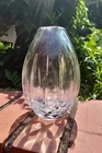 Waterford Lismore Barrel Vase Vtg Crystal 6.5"
