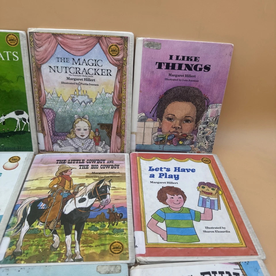 Margaret Hillert Начинающая Книга Лот из 10 Винтажных Ранних Читателей Ковбой - Изображение 3 из 4