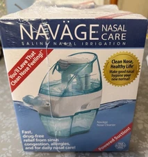 NEW NAVAGE Saline Nasal Irrigation SDG-2 Starter Bundle w/ 30 Salt Pods Capsules