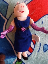 The Muppet Show 8" Miss Piggy Plush Doll Jim Hensen Sababa Toys 2004