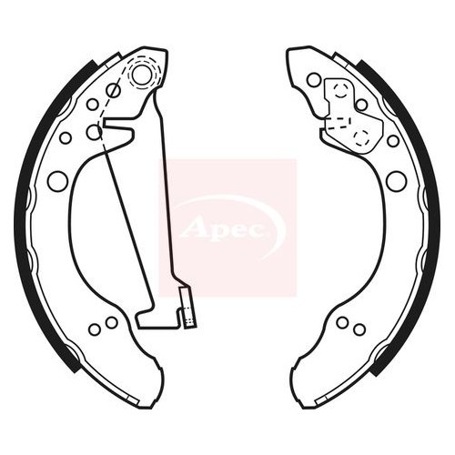 Vw Transporter 2014-2020 Apec Bremsbacken Hinten SHU480-image