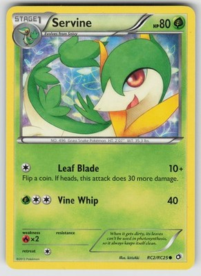 Servine RC2/RC25 Holo Legendary Treasures: Radiant Collection Pokemon Holo NM