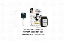 DIY New Toyota Replacement Uncut 4D-67 Transponder Chip Ignition Key  TOY44 DOT