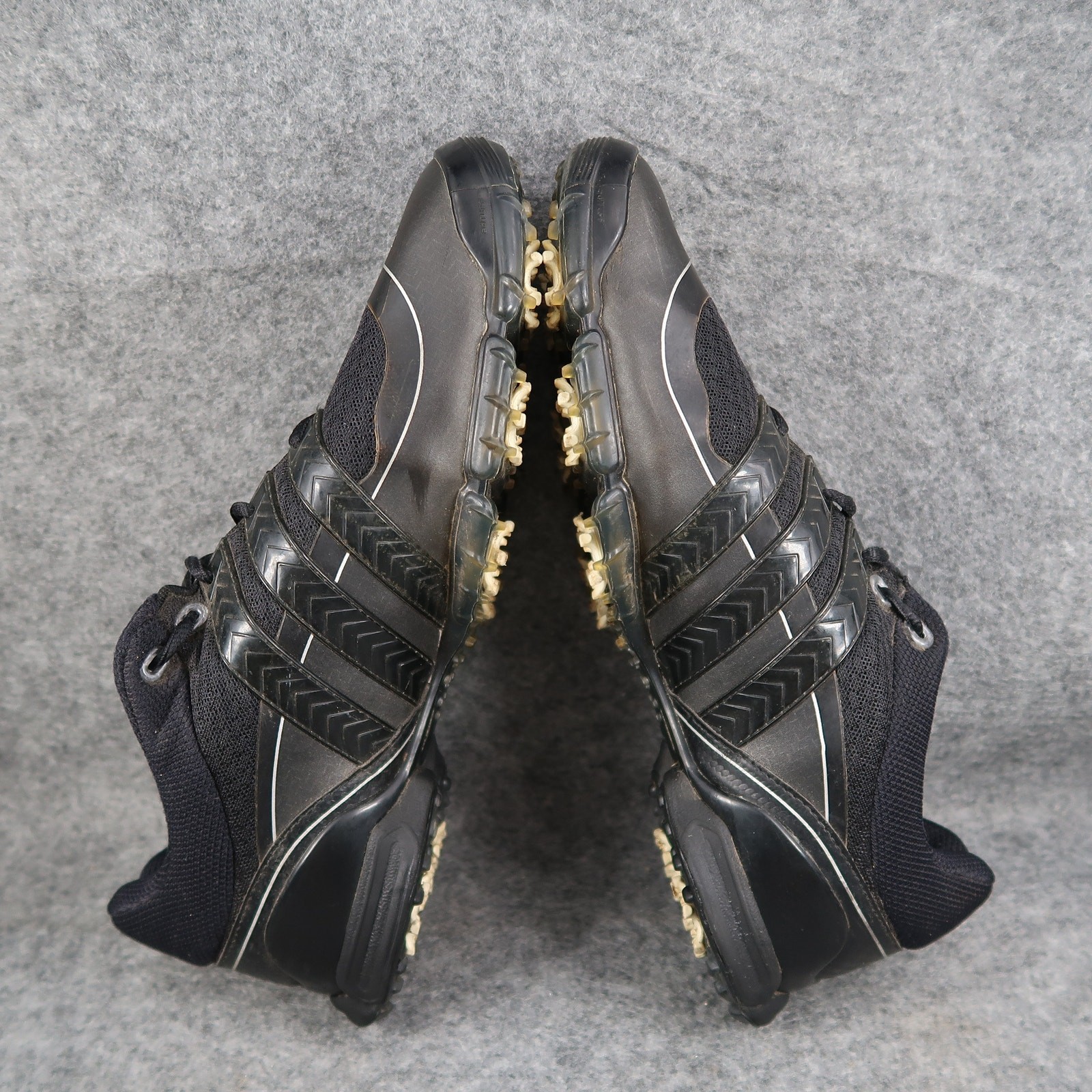 Adidas Shoes Mens 9 Golf Powerband Soft Spike Black Lace UP Athletic Fit Foam thumbnail 8
