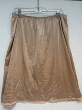 Vassarette Vintage 24  Half Slip Ecru Beige Slit 11-822 PLUS 2XL/46