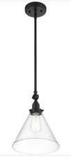 *THIS IS A PAIR* Savoy House Drake 1-Light Pendant, Matte Black - 7-9132-1-89