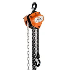 SuperHandy Manual Chain Block Hoist Come Along 1/2 Ton 1100Lbs - Scratch & Dent