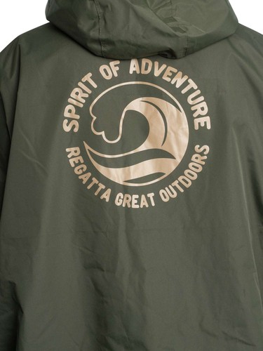 Regatta Men's Waterproof Changing Robe, Green - Picture 7 of 12
