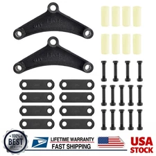 Durable Tandem Trailer Axle Shackle Kit Heavy Duty For Double Eye Spring Black