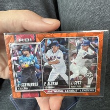 2026 Topps Pete Alonso Kyle Schwarber Juan Soto Orange Diamante Foil 05/25