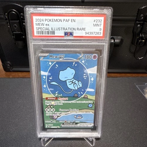 Pokémon Mew ex SV: Paldean Fates 232/091 Special Illustration Rare Holo PSA 9