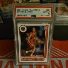 Panini NBA Hoops Scottie Barnes Rookie Toronto Raptors 2021 #227 PSA 10