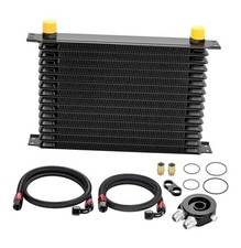 Oil Cooler Kit, 10AN Transmission Engine Cooler Japanese Radiator 15 Row