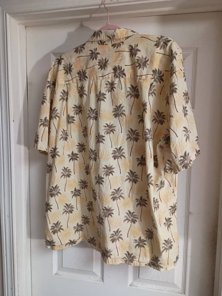 Camisa KY'S Auténtica Hecha en Hawaiana Árbol de Coco XL Foto 3 de 4