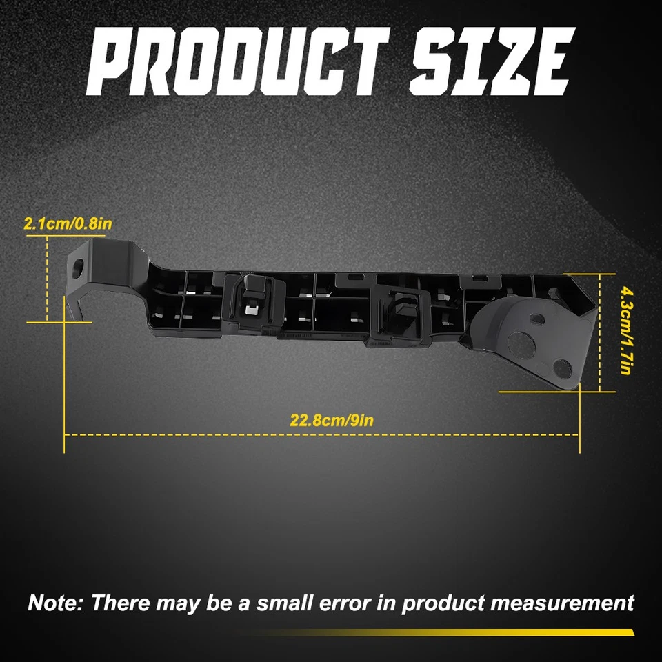 Soporte de refuerzo de parachoques delantero izquierdo derecho Fit 2015-2021 Subaru WRX/STi 2-20X Foto 2 de 4