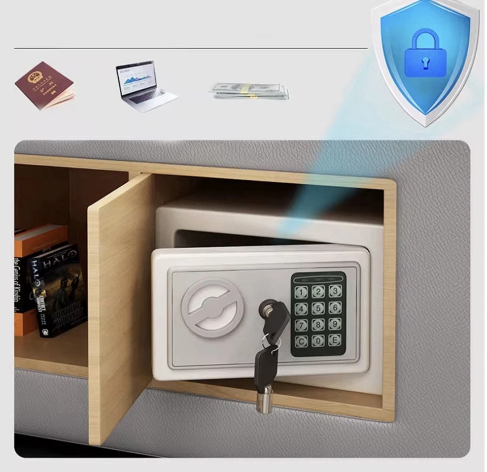 Multifunction Storage bed with bluetooth speaker, massage lounge Italian leather - Image 3 of 4