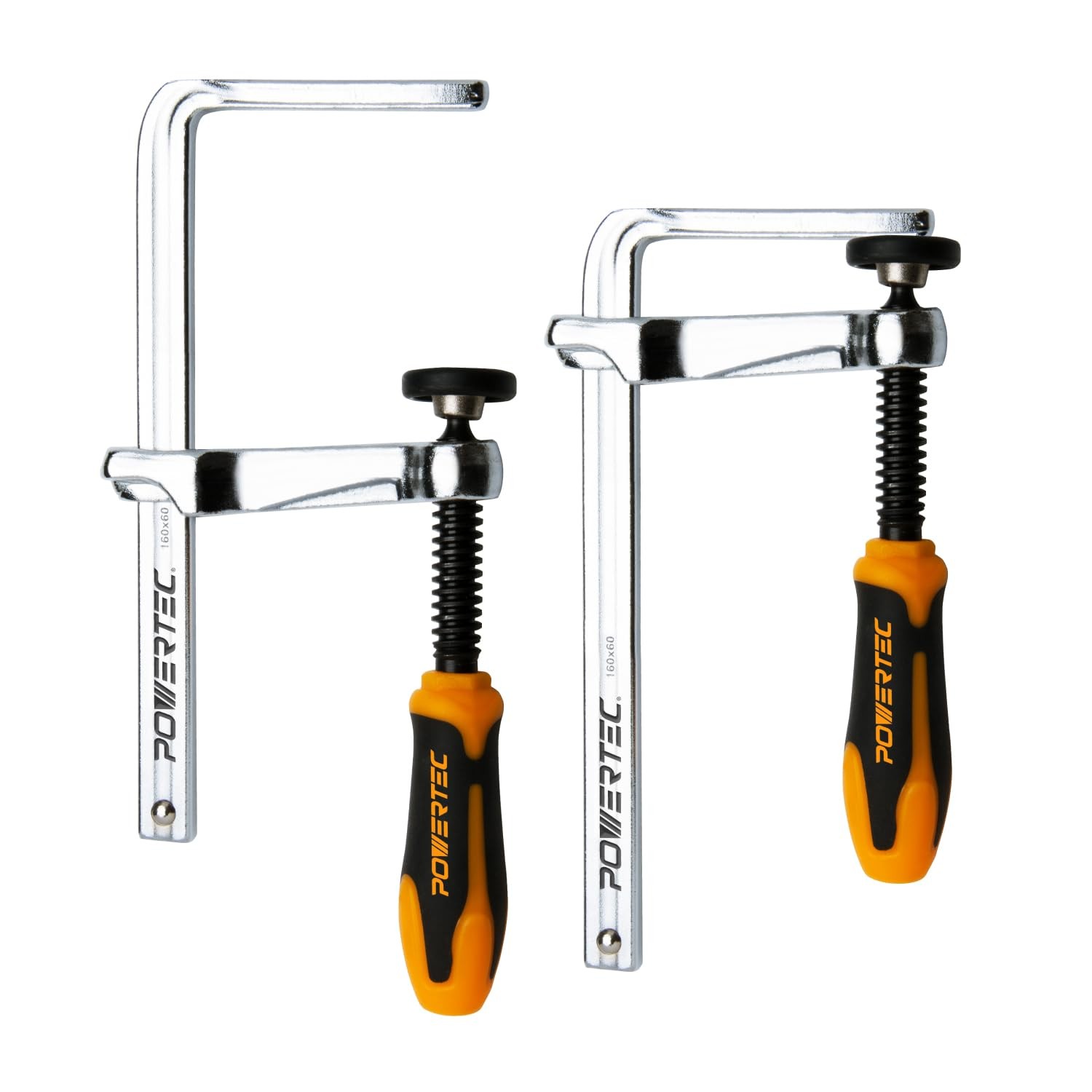 POWERTEC Quick Screw Guide Rail Clamp for MFT & Track Saw, 2 Pack - Thumbnail 1