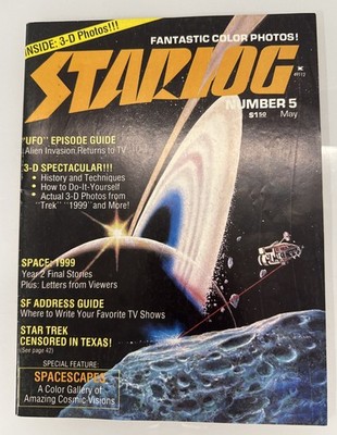 Vintage SCI-FI Magazine STARLOG Issue#5 May1977 3D Spectaular/Space1999/UFO/Trek