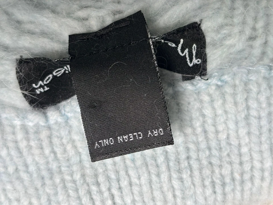 VTG Mercer & Madison Lambswool Angora Knit Sweater Womens Sz M Cream Long Sleeve - Image 4 of 4