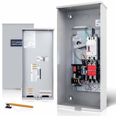200 Amp Single Phase Automatic Transfer Switch, Replace for Generac RXSW200A3