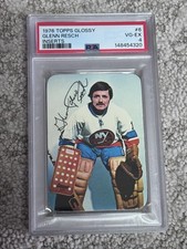 1976 TOPPS GLOSSY INSERT HOCKEY CARD PSA 4 GLENN RESCH NEW YORK ISLANDERS