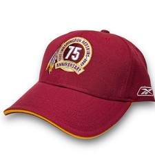 NEW Reebok Washington Redskins 75th Anniversary NFL Strapback Hat 2007 Wool NWT