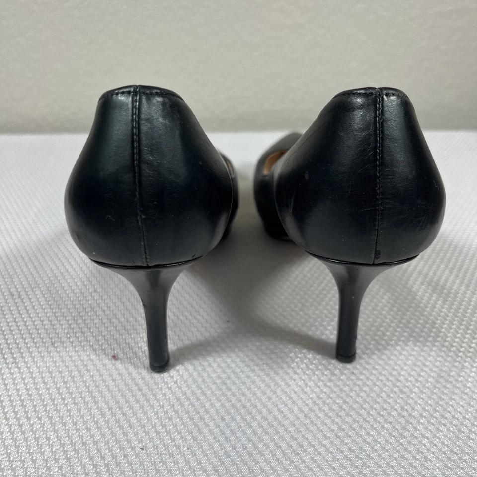 Zapatos de salón Prada de cuero negro con plataforma punta talla 37,5 EE. UU. 7 Foto 4 de 4
