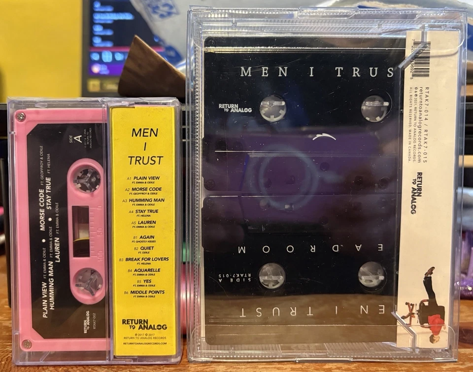 MEN I TRUST S/T Compilation Cassette Tape RTAK7-002 + Headroom/MIT 2xCS NEW - Image 2 of 3