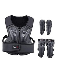 Kids Motorcycle Armor Suit Dirt Bike Gear, Youth Riding Protective Gear black