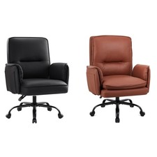 Heavy Duty Office Chair 400lbs Ergonomic PU Leather Executive Desk Chair
