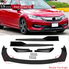 For Honda Civic Ac Front Bumper Lip Chin Spoiler Body Kit Splitter Side Skirt