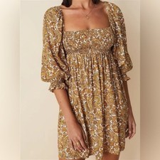 Faithfull The Brand Alina Mini Dress Le Medina Paisley Size Large