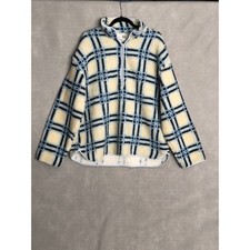 BDG Urban Outfitters 1/2 Zip Sherpa Sweater Women's Large Cream NEW