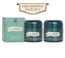 LA MER The Rejuvenating Night Cream 2oz / 60 ml pack of 2
