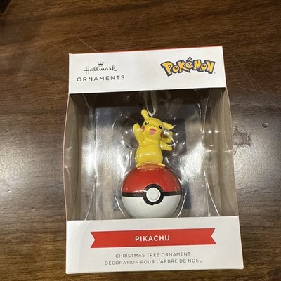 2025 Pokémon PIKACHU on POKEBALL Hallmark Hanging Christmas Ornament New In Box