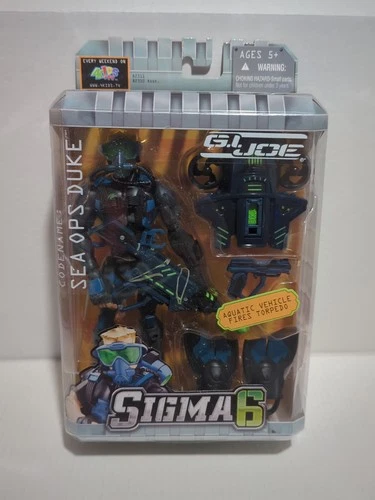 GI Joe Sigma 6 Sea Ops Duke Figure New on Sealed Blister Card 2005
