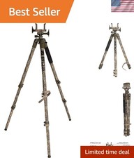 Versatile DeathGrip Tripod with Adjustable Legs  Bubble Level - Realtree Excape