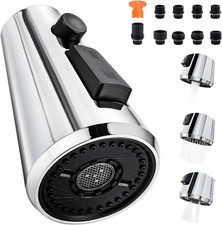 ALEASHA Pull Down Spray Head for Kitchen Faucet,3-Function Sink Spray Nozzle ...
