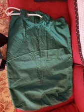 Bardzo duża zielona torba podróżna, wiązanie linowe, ciężki nylon?? 30" X 24"