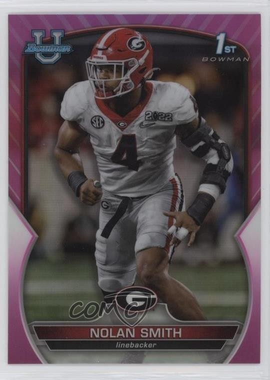 2022 Bowman U Chrome Pink Refractor Nolan Smith #33 1i5t